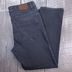 Prana Bridger Jeans Mens 32x28 Charcoal Gray Slim Fit 5-Pocket Casual Outdoor